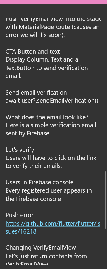 BhadangeMihir's tweet photo. Day-9💻
Learned about 
Github 
&amp; Email Verification View 
#100DaysOfCode 
#100daysofFlutter
#dart
#flutt
#androiddevs 
#flutterdev 
#iosdev https://t.co/uD5MxV35MU