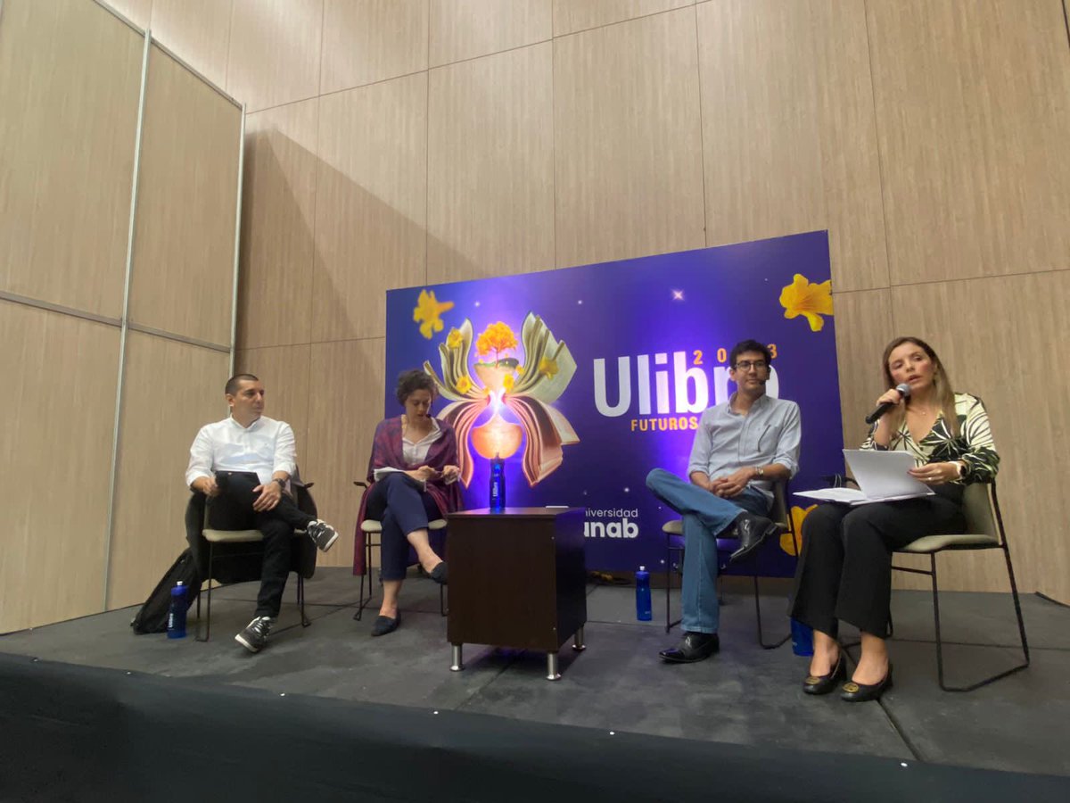 Ulibro (@ulibro) on Twitter photo Con aforo total tuvo lugar el conversatorio “Desarrollo empresarial en tiempos desafiantes”, en #Ulibro2023. <a href="/CristinaVelezV/">Cristina Vélez</a> y <a href="/JavierMejiaC/">Javier Mejia</a> fueron los invitados de lujo para abordar las perspectivas de la economía colombiana y el papel de las empresas en el crecimiento regional. Con aforo total tuvo lugar el conversatorio “Desarrollo empresarial en tiempos desafiantes”, en #Ulibro2023. <a href="/CristinaVelezV/">Cristina Vélez</a> y <a href="/JavierMejiaC/">Javier Mejia</a> fueron los invitados de lujo para abordar las perspectivas de la economía colombiana y el papel de las empresas en el crecimiento regional.