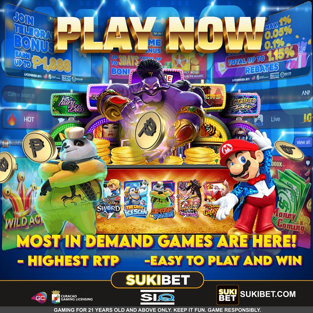 SukiBet's tweet photo. 🌟 MOST IN DEMAND GAMES 🌟

👉 All Games are here it's Easy to play mga Ka-Sukibet at mas malaki pa ang CHANCE OF WINNING

Kaya ano pang hinhintay niyo!
GRAB YOUR CHANCE TO WIN PLAY NOW!

👍Visit our Official Pages:
➡️  https://t.co/GVHtXhvl8k

#sukibet #memes #winning #poker https://t.co/VyX6MKslql