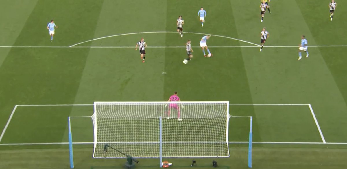 PedMenCoach's tweet image. 🎯 Attacking players are usually trained to shoot across the goal towards the far post, but sometimes the best choice is to aim for the nearest post. It's all about taking shots with the smartest options in mind, not shooting on autopilot! ⚽️💡 #FootballInsights