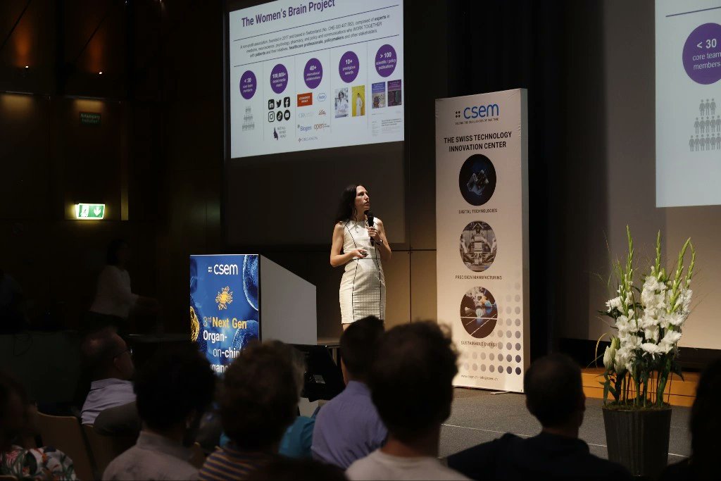 womensbrainpro's tweet photo. We were proud to be represented by @MeEinsiedler at the #NextGenEvent in Zürich, Switzerland where she presented the work of the #WomensBrainProject &amp; discussed #PrecisionMedicine.

Thanks to @CSEMInfo Team for the invitation &amp; for organising this amazing event at @technopark_zh. https://t.co/pUEX0lSlvz