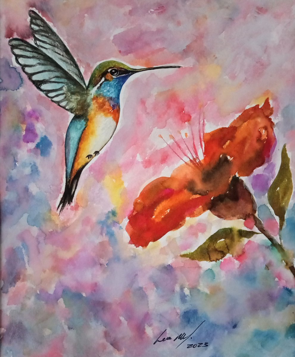 Tuitzilopochtli's tweet photo. Amigos adquieran esta bellísima nueva obra del Tuitz!

"Colibrí"

Acuarela fina, $1,199 pesitos, 40*30 cms, precio incluye marco dorado o negro y envío hasta tu domicilio en todo territorio nacional, entrega inmediata en CDMX, info x DM 😊👍 https://t.co/iVT5YvHKqN