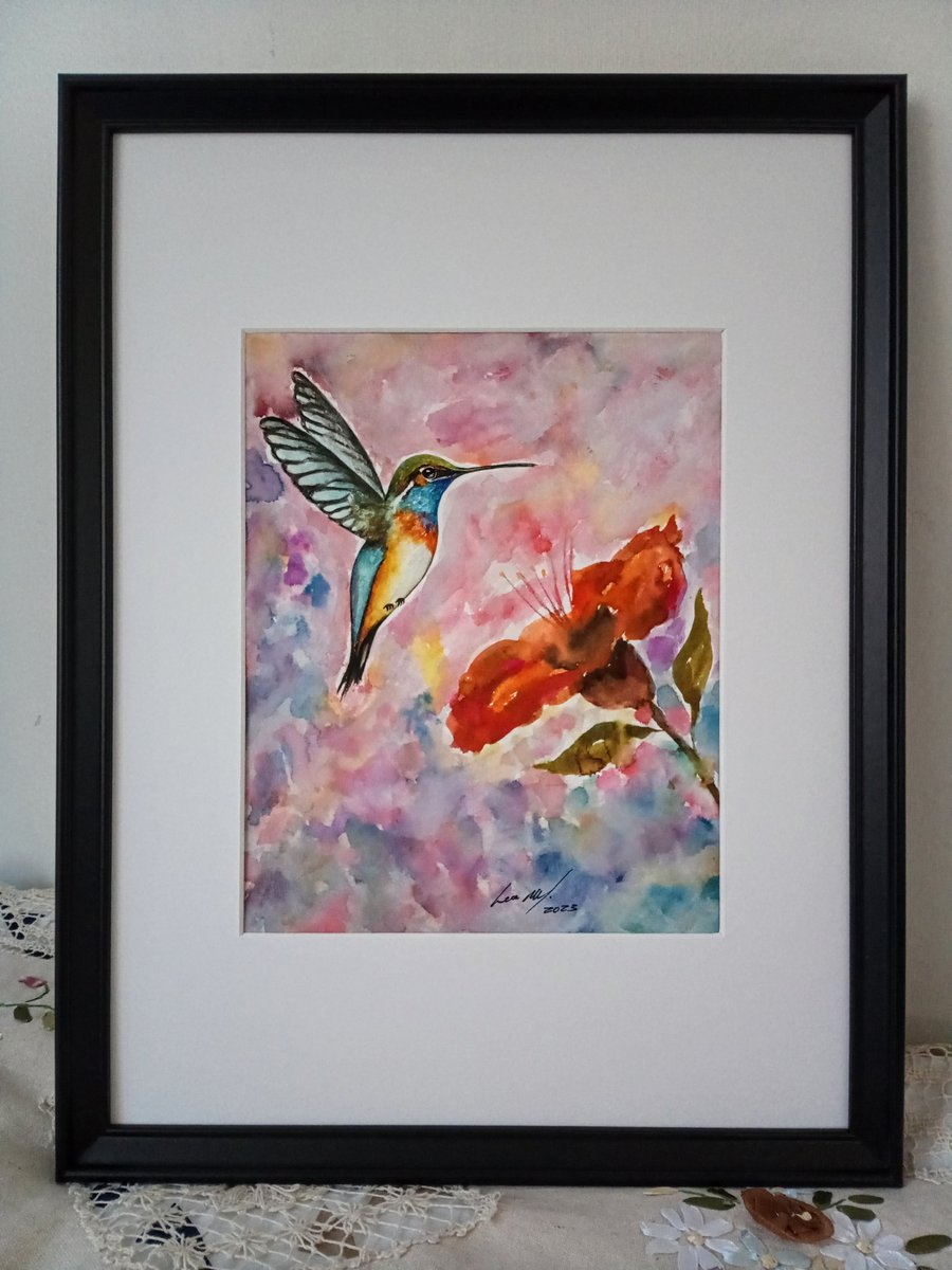 Tuitzilopochtli's tweet photo. Amigos adquieran esta bellísima nueva obra del Tuitz!

"Colibrí"

Acuarela fina, $1,199 pesitos, 40*30 cms, precio incluye marco dorado o negro y envío hasta tu domicilio en todo territorio nacional, entrega inmediata en CDMX, info x DM 😊👍 https://t.co/iVT5YvHKqN