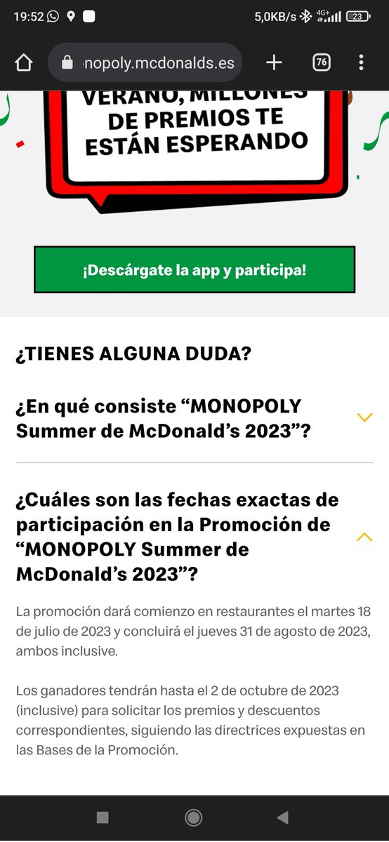 aDarkShinigami's tweet photo. @McDonalds  cómo es posible que a día 30 de Agosto ya no se repartan etiquetas de Monopoly cuando dice claramente que el plazo acaba mañana? @consumogob @consumidores @consumomadrid algo que decir? https://t.co/VTMVQtV6bW