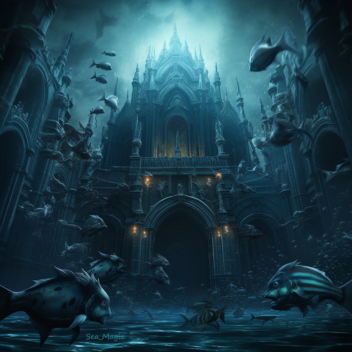 Sea Magic (@sea_magic) on Twitter photo <a href="/StarbeamOne/">starbeam.one</a> ▪️Beneath the Depths▪️
My underwater world isn't as vibrant. But who knows what murky waters conceal👻
#aiart #artchallenge #digitalart #underwater #abyss #lovecraft <a href="/StarbeamOne/">starbeam.one</a> ▪️Beneath the Depths▪️
My underwater world isn't as vibrant. But who knows what murky waters conceal👻
#aiart #artchallenge #digitalart #underwater #abyss #lovecraft