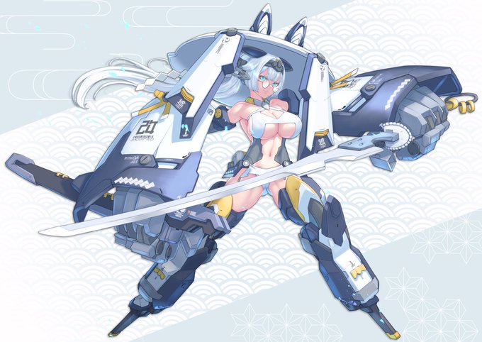 #今月描いた絵を晒そう 
8月は老狼さん(@emeth303 )ところの知綱ちゃんと、あとちょこちょこ絵茶とか参加してました...全力投球気味の一枚なんで堪忍を。オカシイナーアト3マイクライカイテルハズナノニナー 