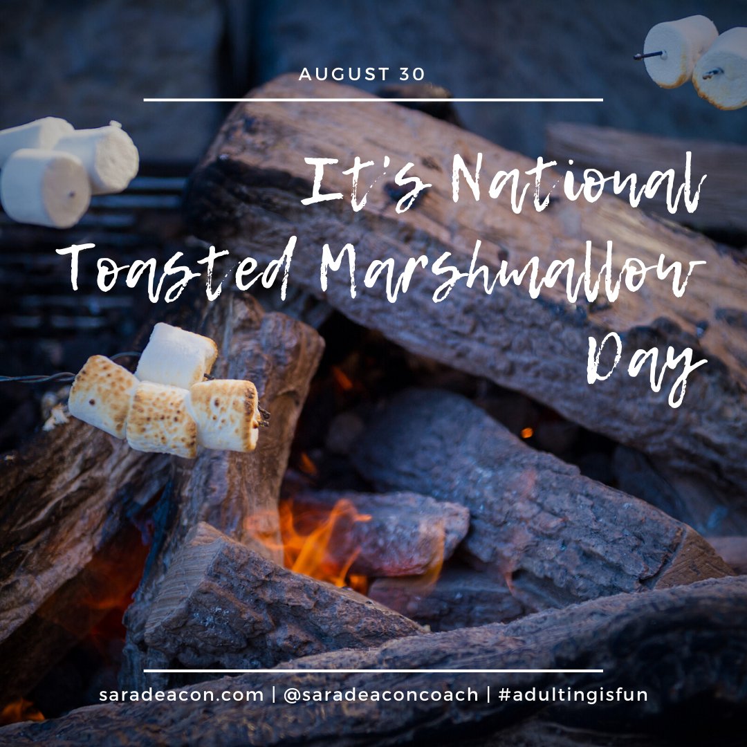 saradeaconcoach's tweet image. As the summer is winding down, especially here in Wisconsin, you&apos;d better toast those marshmallows while you can!

(It&apos;s just not the same indoors.)
#toastedmarshmallow #adultingisfun #smores #campfire