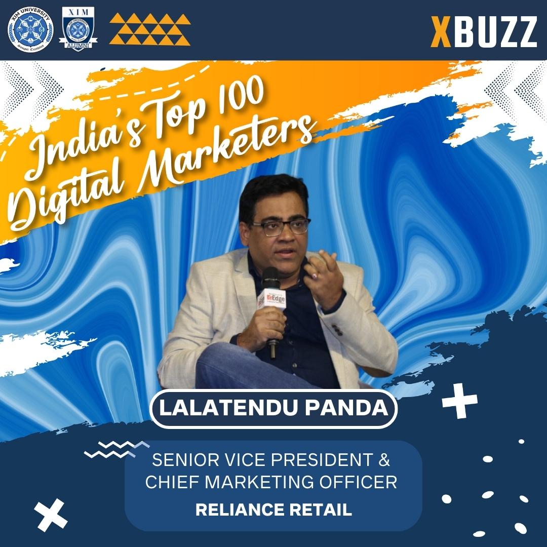 XIMBAlumni's tweet photo. The XIM Alumni Committee would like to congratulate Lalatendu Panda, an esteemed Alumnus of the batch of 1999 on being recognised as one of Indiaโs Top 100 Digital Marketers by AdLift.
#Adlift
#IndustryLeader #TopDigitalMarketer
#XIMB
#XIMBAlumni
#XIMUniversity https://t.co/ljVNTTZrme