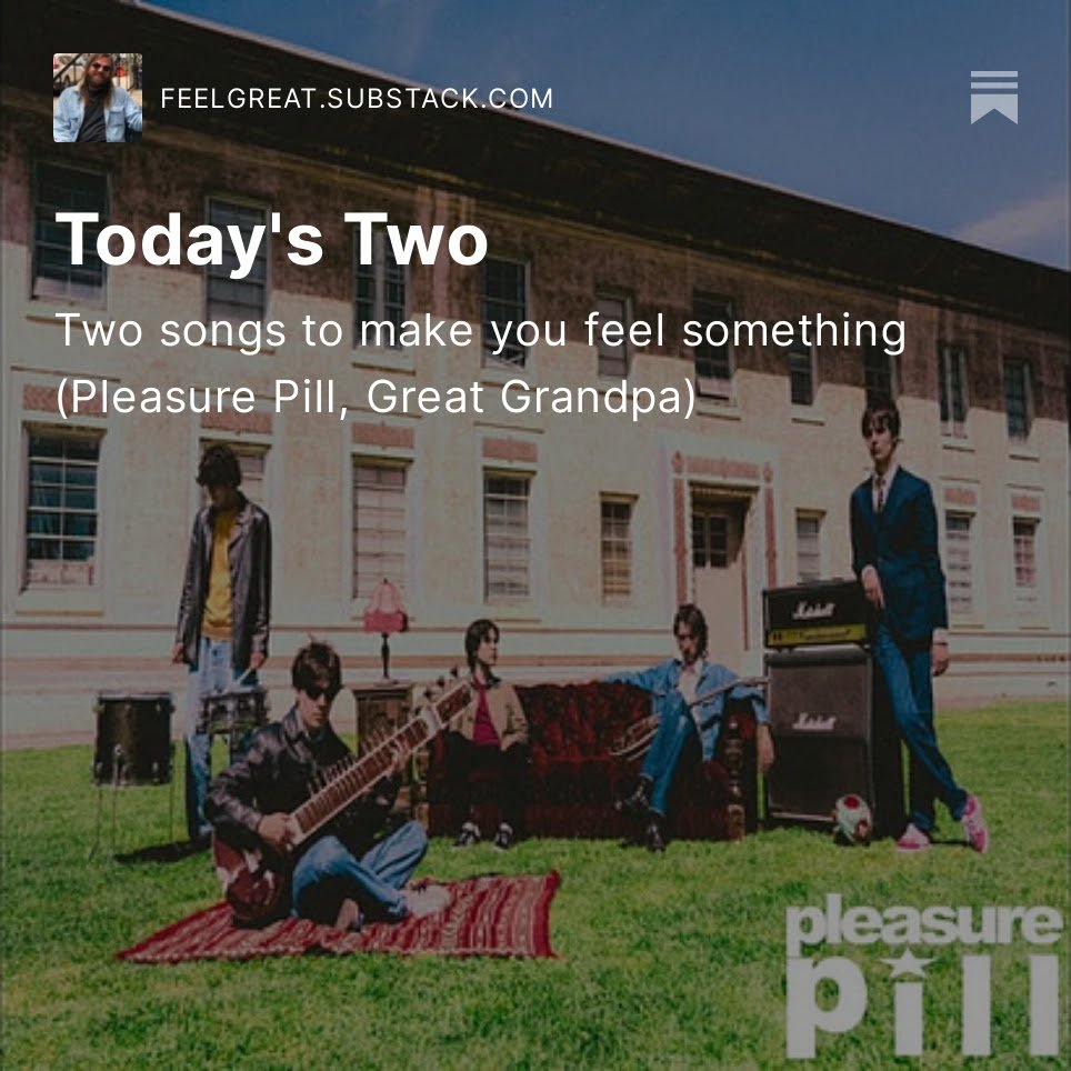 Today I wrote about songs from Pleasure Pill, Great Grandpa
open.substack.com/pub/feelgreat/…