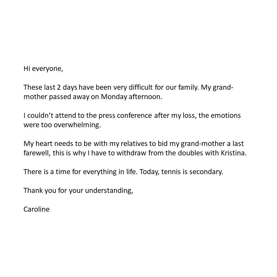 Caroline Garcia tweet media