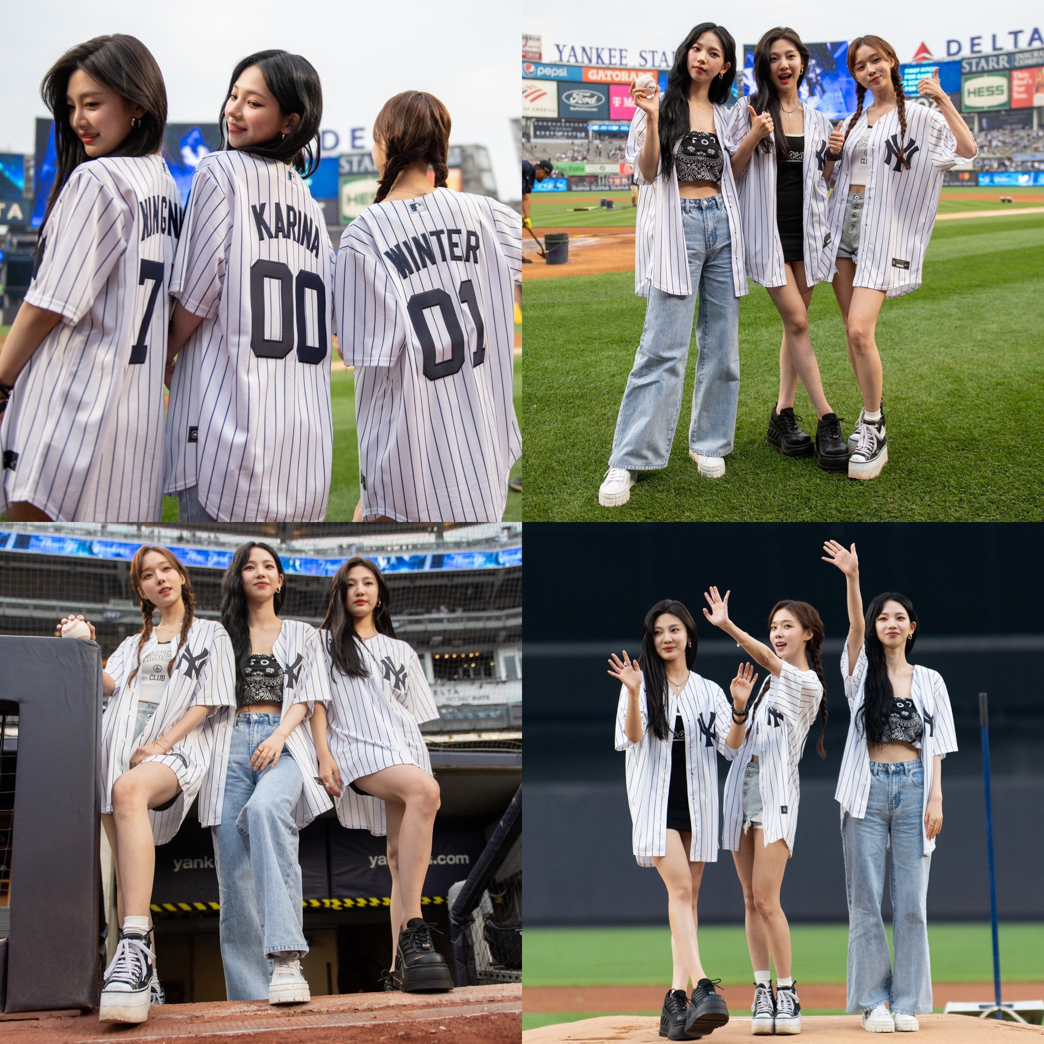 アイドル aespa Better Things Baseball Uniform Pocamarket, aespa KARINA Better Things BASEBALL UNIFORM K