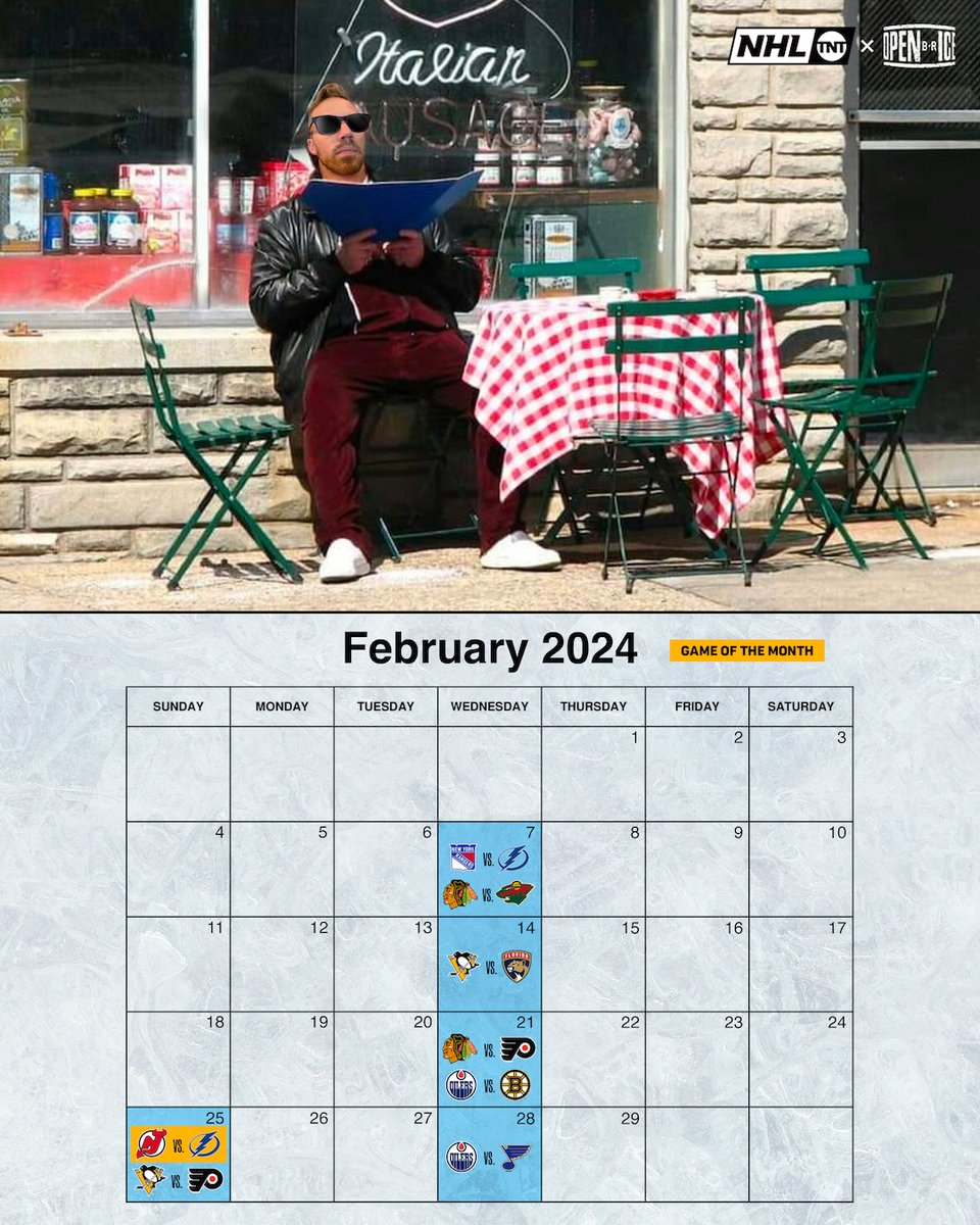 No February stop in New Jersey is complete without a little Sunday Gravy and NHL on TNT 🍝