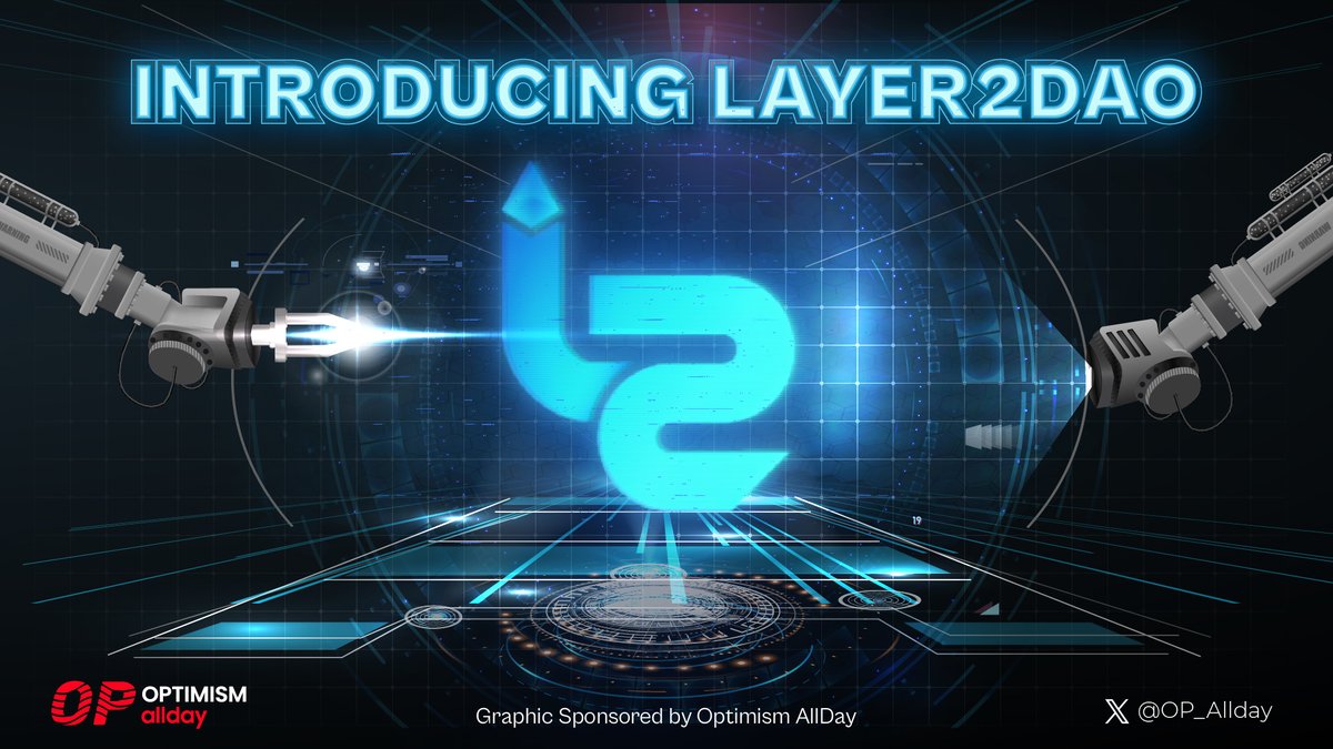 OP_allday's tweet photo. 🚀 Introducing @TheLayer2DAO

#Layer2DAO is a decentralized autonomous organization dedicated to promoting the adoption of the Layer2 Ethereum ecosystem

Let's dive into how Layer2DAO will make #layer2 explode in the future 👇

#Optimism #OP_Allday https://t.co/exWhYrVLZH