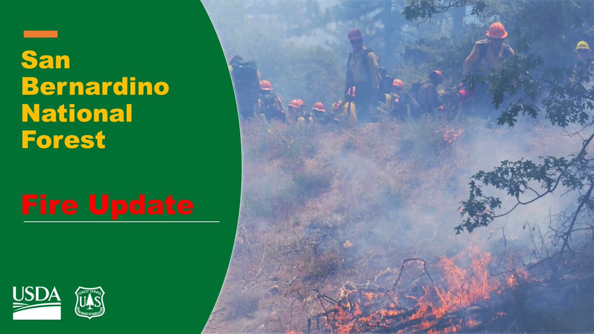 SanBernardinoNF's tweet photo. #TrackFire The Track Fire held overnight to 3.08 acres. It is now 100% contained. Three BDF units remain to mop up & work the interior area. Burlington/Santa Fe & Union Pacific tracks open. BDF plans to put the fire on patrol status at 4 p.m. This is the last posting for updates. https://t.co/EzNkEQRCCu