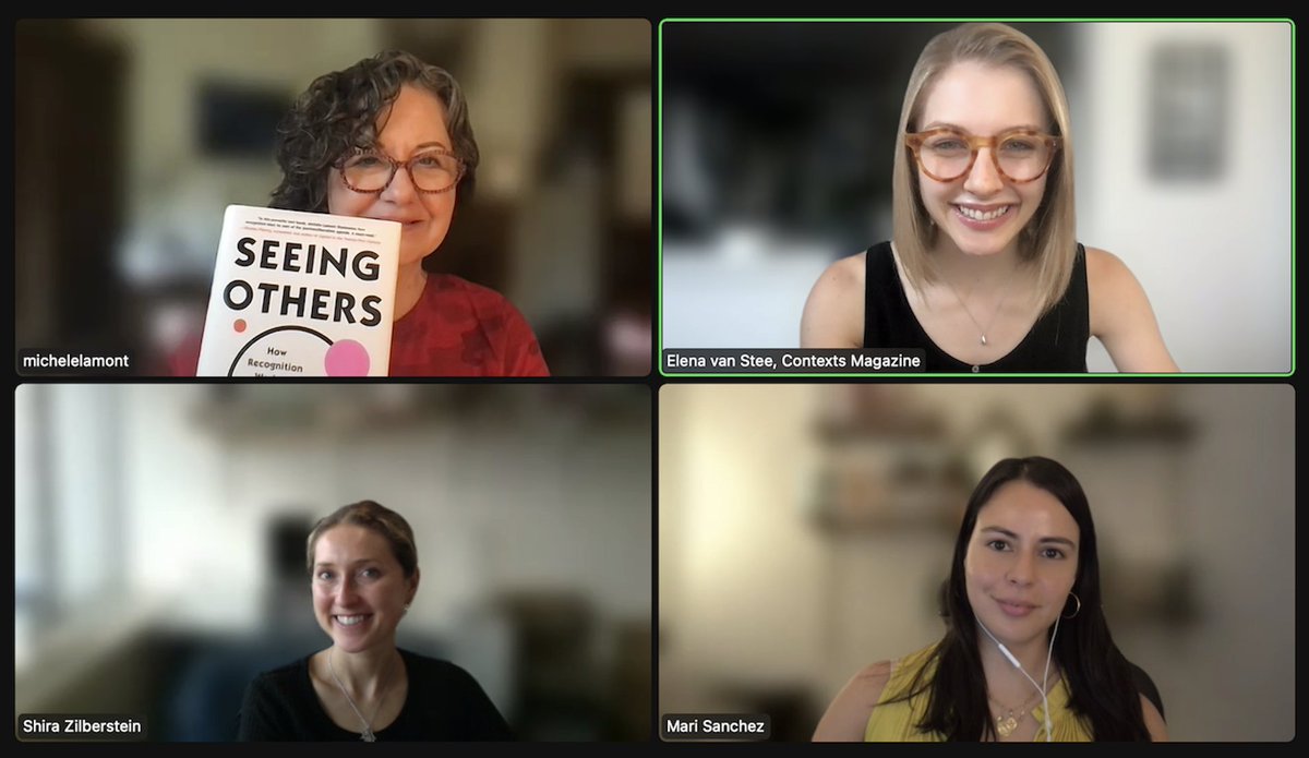 elenavanstee's tweet image. We're counting down the days to @mlamont6's book launch! 🥳

Check the @contextsmag blog on 9.12 to watch my conversation with @mlamont6, @ShiraZilb &amp;amp; Mari Sanchez re: Seeing Others &amp;amp; our respective studies on young adults navigating COVID-19.

@HarvardSoc @HarvardCulture @Penn