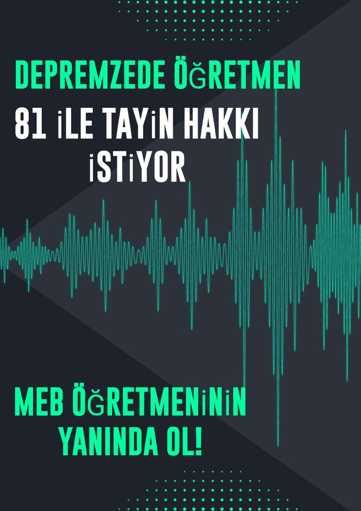 TRogretmen's tweet photo. #Depreme��artsızİlEmri

Sayın bakan bu sesi duymalı!!

@Yusuf__Tekin https://t.co/fKQb6Ze9Iz