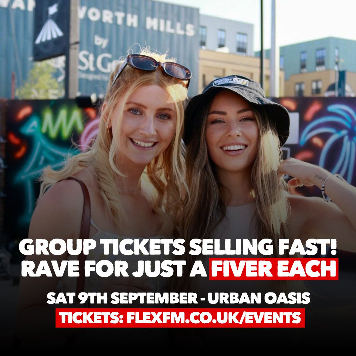 Time &amp; tickets are running out FAST!🔥

You &amp; your bestie can party for just £5 each!😍 Ticket link 👉🏼 flexfm.co.uk/events 🎪