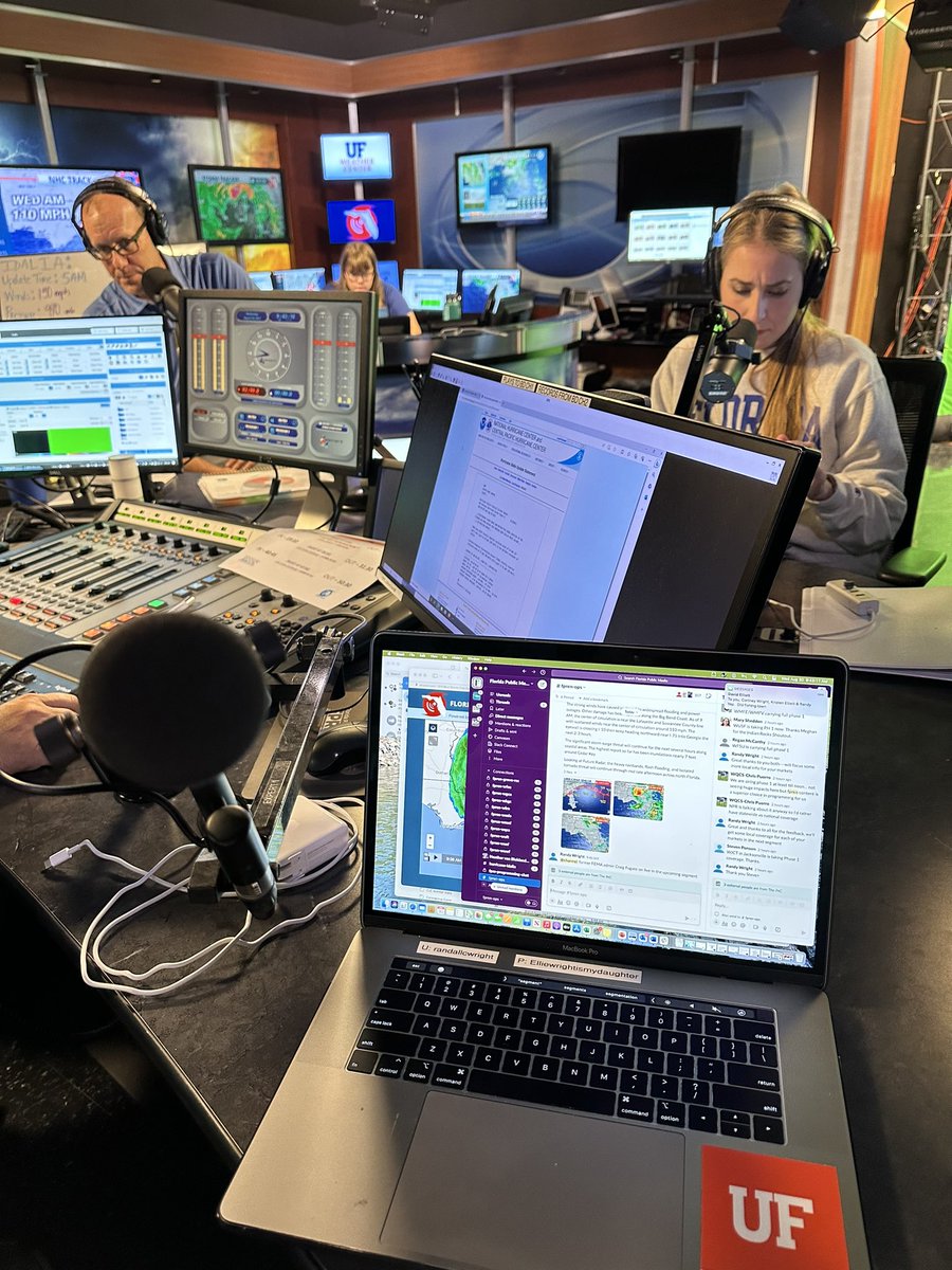 DeanHubBrown's tweet image. #Idalia is well past @UF, but work goes on at #FPREN, which provides emergency info to South Carolina public media, in addition to all of Florida. And the storytelling of the recovery, by our student journalists at @UFJSchool @UFJouDept, has just begun. #CommuniGators