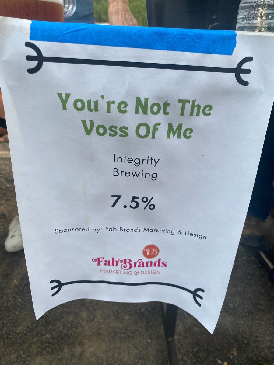 Integrity Beer tweet media
