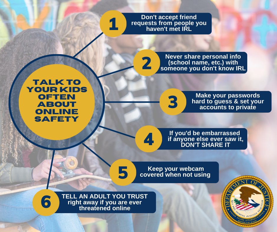 A2 If your child is old enough to be on any device connected to the internet – including online gaming – it’s time to talk to your kids about online safety. Talk to them repeatedly & OFTEN about how to be safer online. #backtoschoolsafe