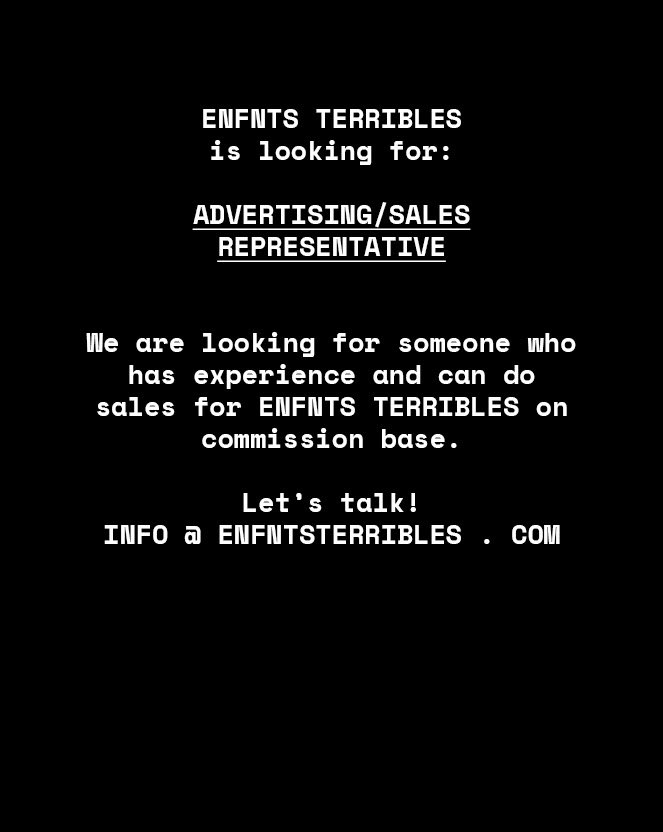 ENFNTS TERRIBLES Magazine (@enfntsterribles) on Twitter photo 