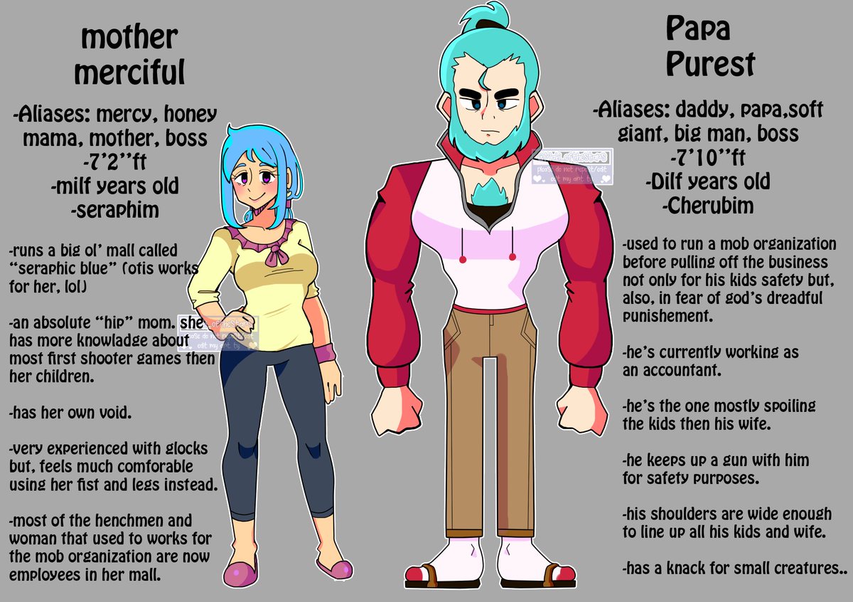 ⠀⠀ ⠀⠀

⠀ ⠀ ⠀ ⠀  ───────
temporary pinned until I decide to make a real one lol. 
 
an #ocrp acc to #fnfrp of
bf's parents. designs made by me. (N)sfw theme (violence and suggestive jokes) but, NO LEWD. Semi-Selective. EXE accs
DNI
⠀ ⠀ ⠀ ⠀  ───────