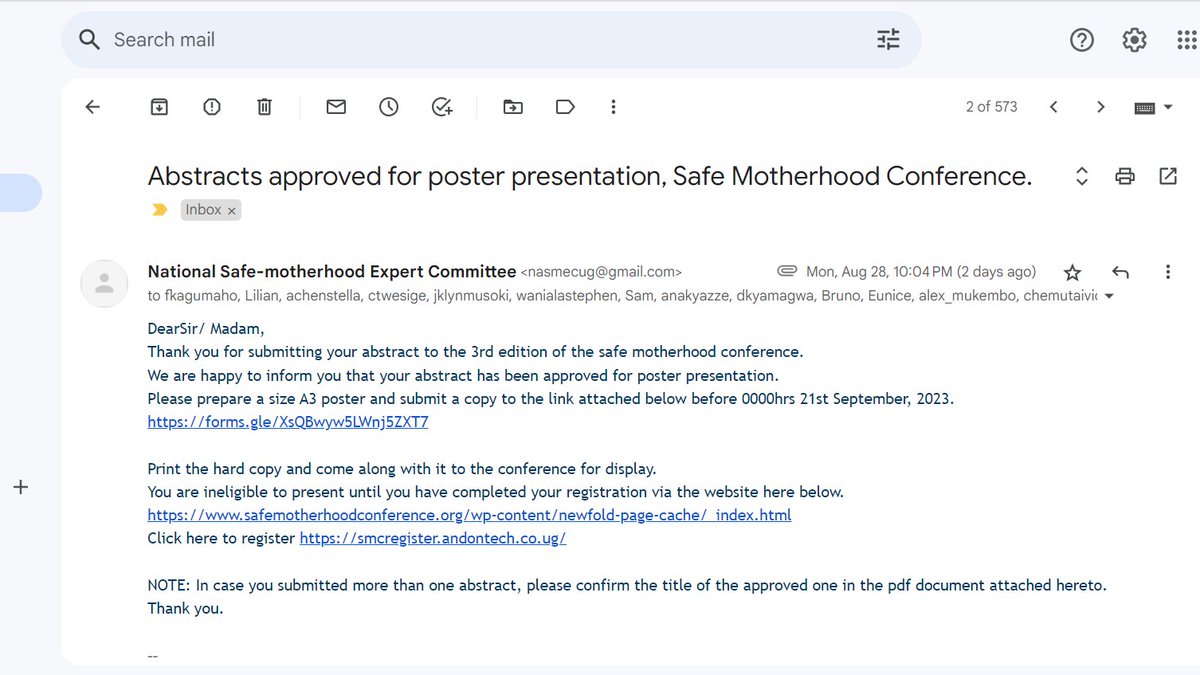 UsaamaSsewa's tweet image. My research abstract has been accepted for presentation at the #3rdNationalSafeMotherhoodConference. I&apos;ll be sharing insights from my study on &quot;Adherence to iron and folic acid supplementation among mothers in Lira district.&quot; there! 🌸 #MaternalHealth #ResearchPresentation