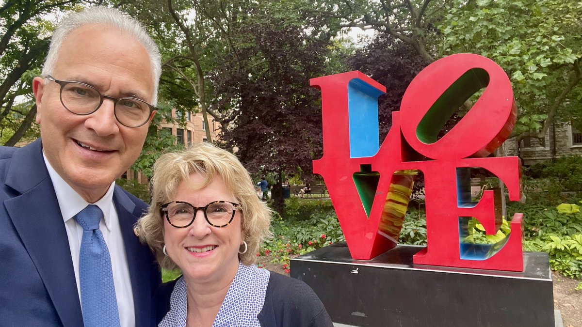 Wonderful visit to Philadelphia and <a href="/Penn/">Penn</a>'s <a href="/Wharton/">The Wharton School</a> with the love of my life <a href="/DebbieKennedy10/">Debbie Kennedy</a>