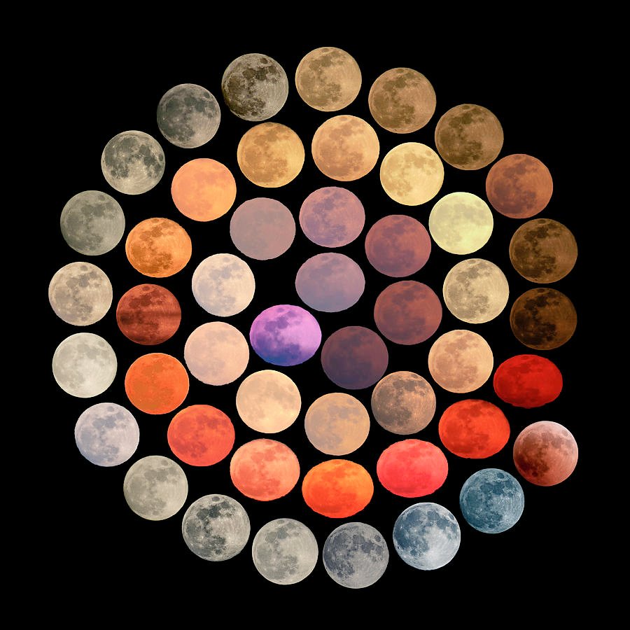 Marcella Giulia Pace, Italian astrophotographer who took ten years to capture 48 colours of the moon #WomensArt (via Amazing Physics) Enjoy the #supermoon !