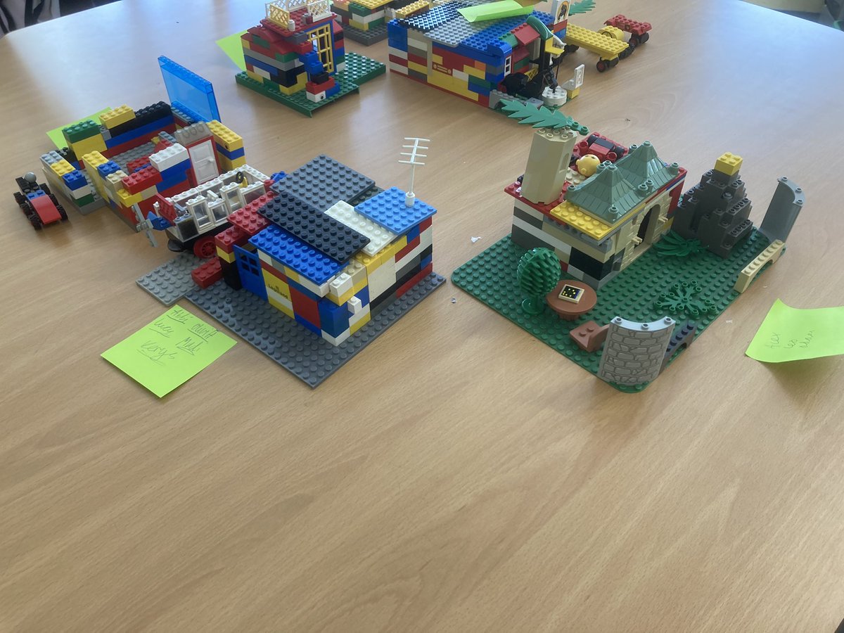 P6/7 have started to create a Lego town, this is part of our map work we will be developing this term. #Geography