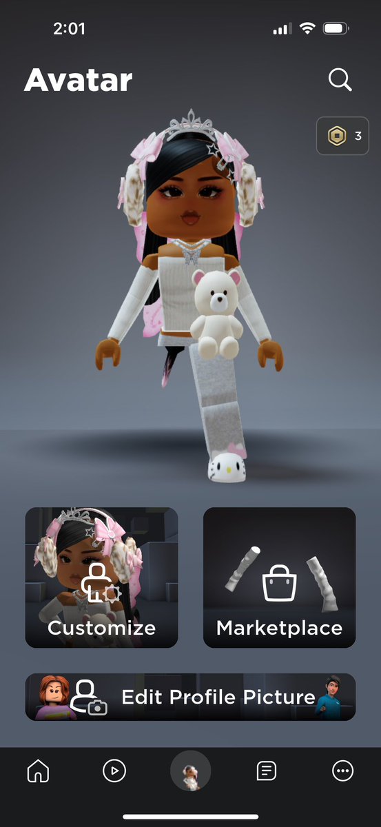 ebz617's tweet photo. @Rollitupk My daughter takes all my money 😑. She has 3 different avatars and why is that lil peg leg so expensive? https://t.co/fBpIdDqZD3