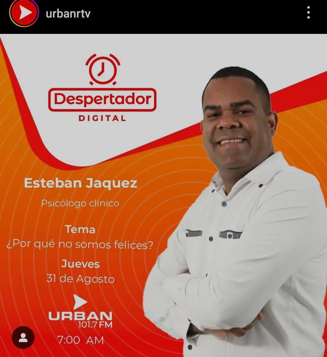 UAPATEINFORMA's tweet image. El directivo del Recinto Cibao Oriental Nagua de la #UAPA, Esteban Jáquez será el invitado del programa 'Despertador Digital '
#nagua #youtu