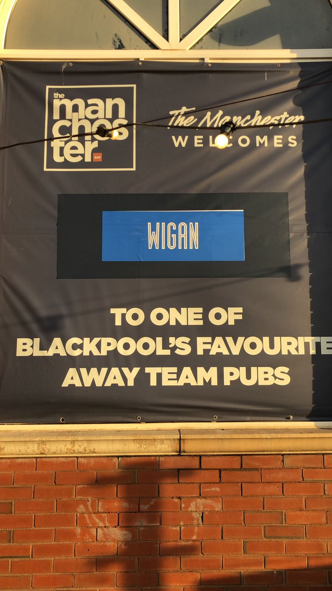 We are ready for you Wigan! Doors open 10am with DJ Rob Da Gob playing all your favorite tunes! #wafc #awaydays <a href="/MatchDayPub/">Match Day Pubs</a> <a href="/SeasidersPolice/">Seasiders Police</a> U18's welcome in our family bar upstairs, entrance on the promenade