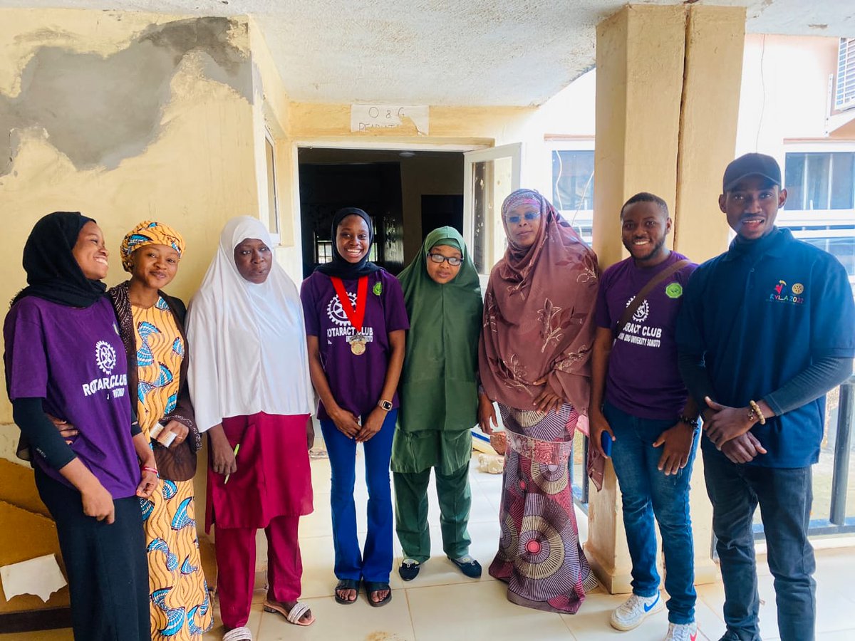 Rotaract9125NG's tweet image. See what The Rotaract Club of Usmanu Dandfodiyo University, Sokoto have been up to! 🎉

On Wednesday, 12th July 2023, a Child And Maternal Health Care Project was carried out by the club.
This project is centered on  pregnant Women and Childbirth

Well-done Partners!

#CreateHope