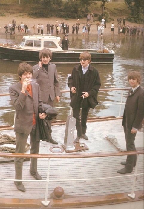 the beatles moments before setting sale on the titanic