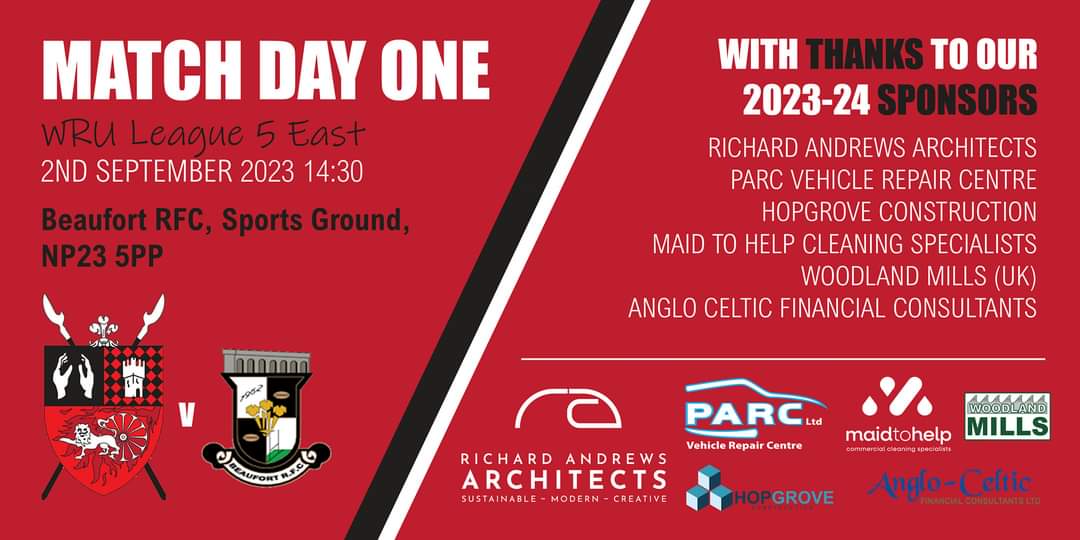 It's the start of another season for us at Abersychan Alexander's RFC, a second place last season means promotion to WRU League 5 East and an Away trip to Beaufort RFC with a 2.30pm kick off. Come along and support the boys 👍🏴󠁧󠁢󠁷󠁬󠁳󠁿🏉🙏🏼