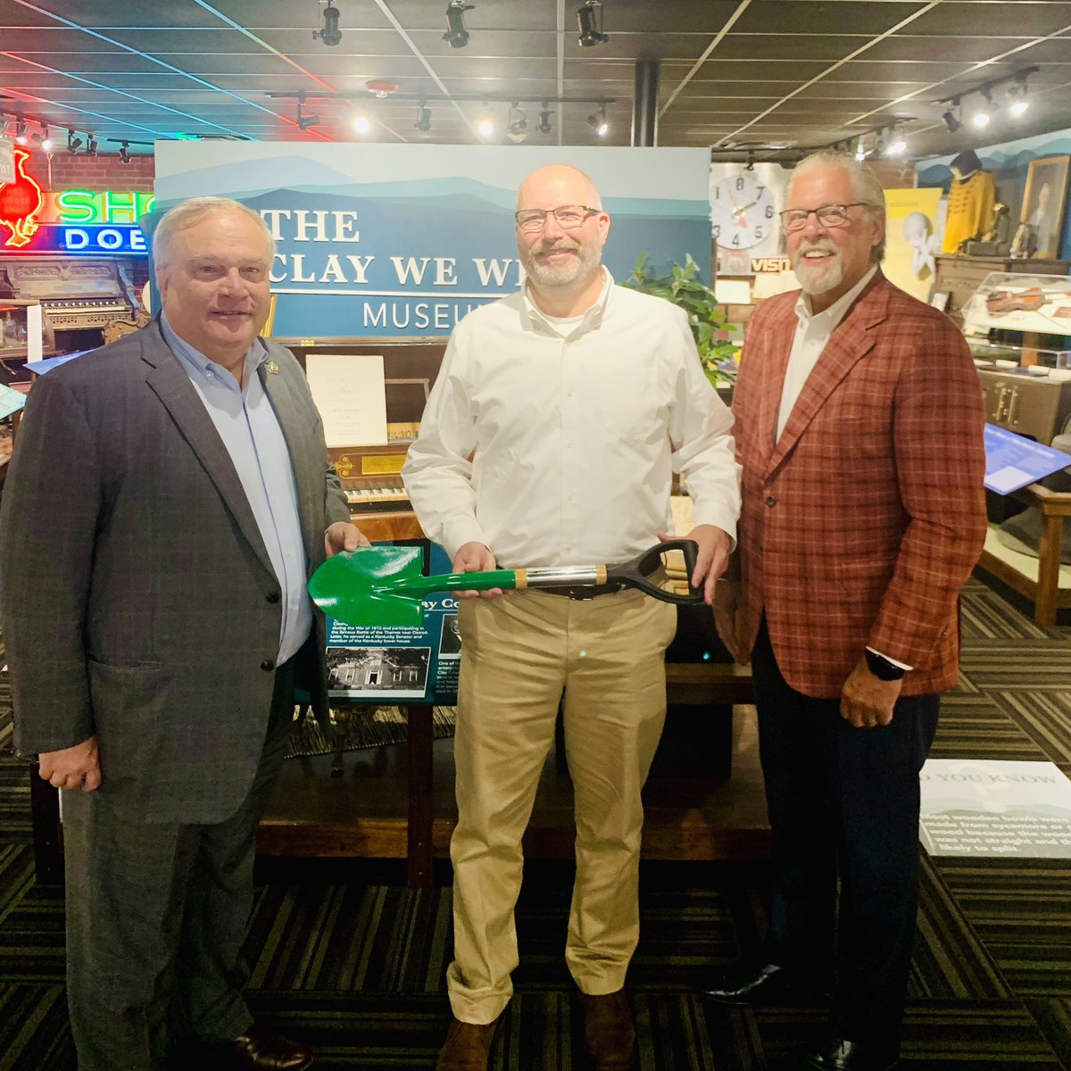 KAED had a great visit with KY Senate President Robert Stivers in Manchester today at the Clay Co. Historical Society. KAED chairman Brett Traver presented <a href="/kysenatepres/">Robert Stivers</a> with a KAED Green Shovel Award for being an economic development champion during the 2023 legislative session.