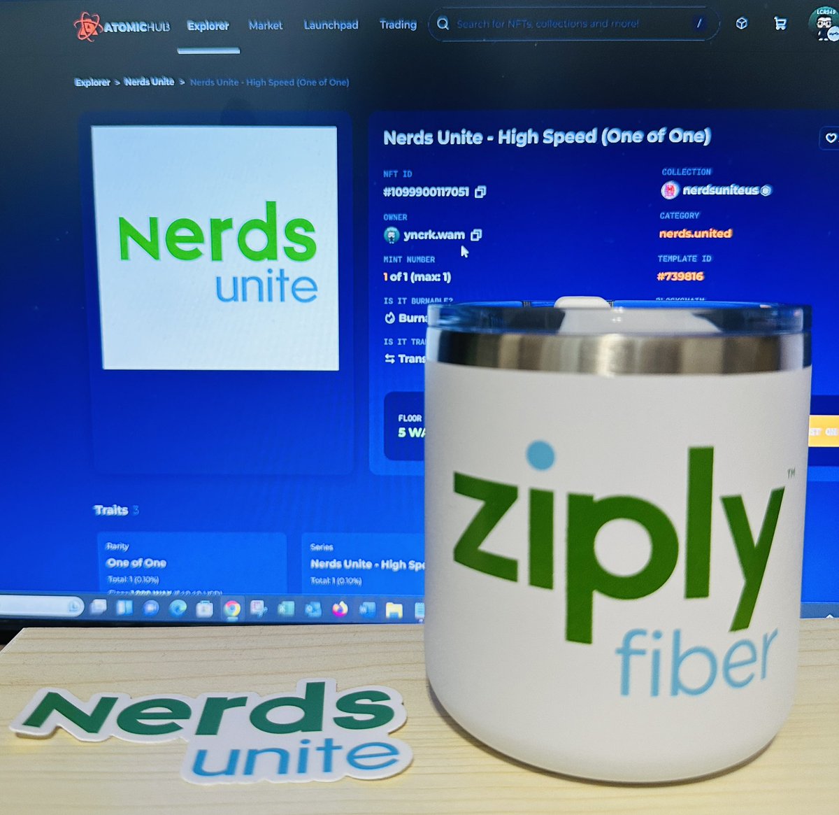 lcr949's tweet image. Thanks @CSSully and @ZiplyFiber for this awesome box game prize!!! Can’t wait to drink my coffee at high speed⚡️
#nerdsunite #Boxgame #NFT