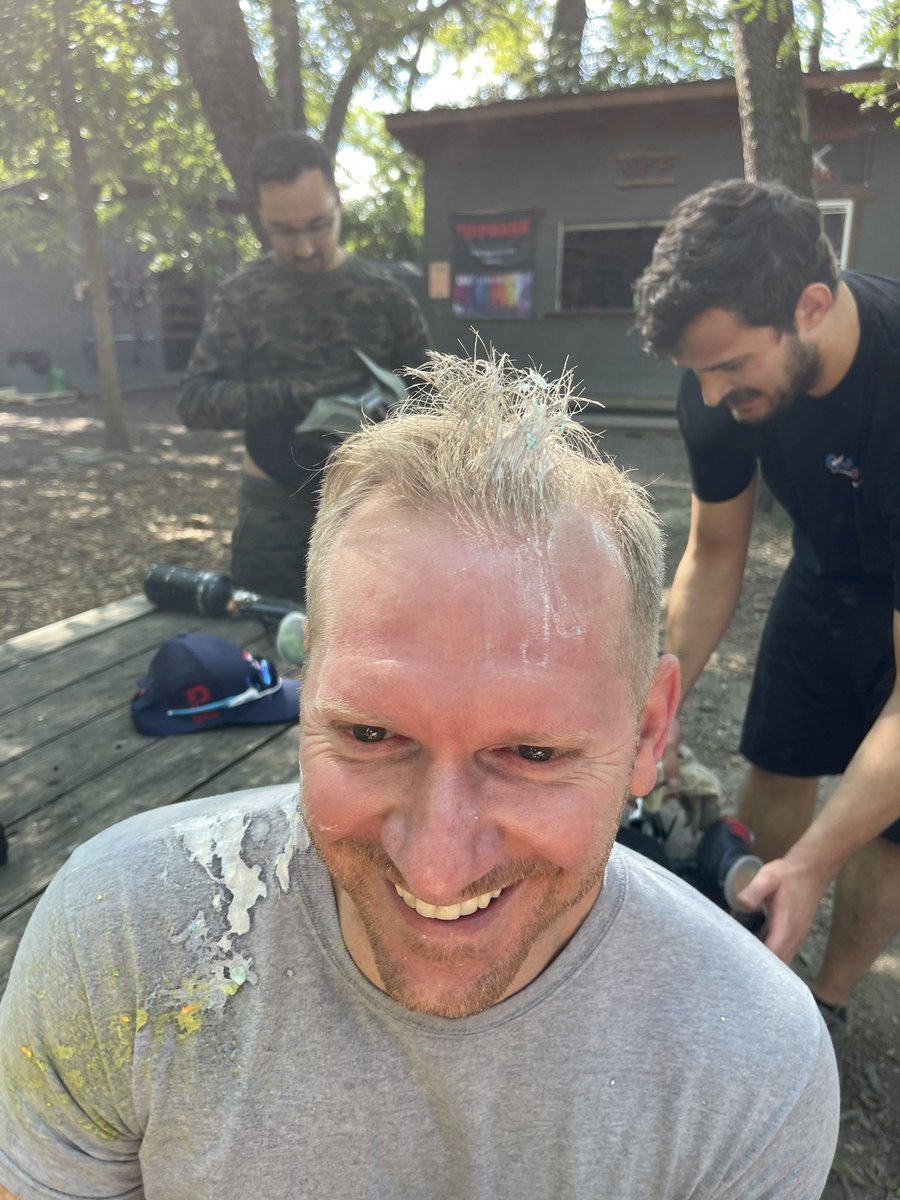 CarleGSRP's tweet photo. Annual paintball event @CarleGSRP with @Carle_org family medicine residency! Great turnout and mingling within GME! Just for the record surgery was undefeated! #residentwellness #gensurgmatch2024 @MIS_Christian @RobertYu_11 https://t.co/8eMdf8NJZz