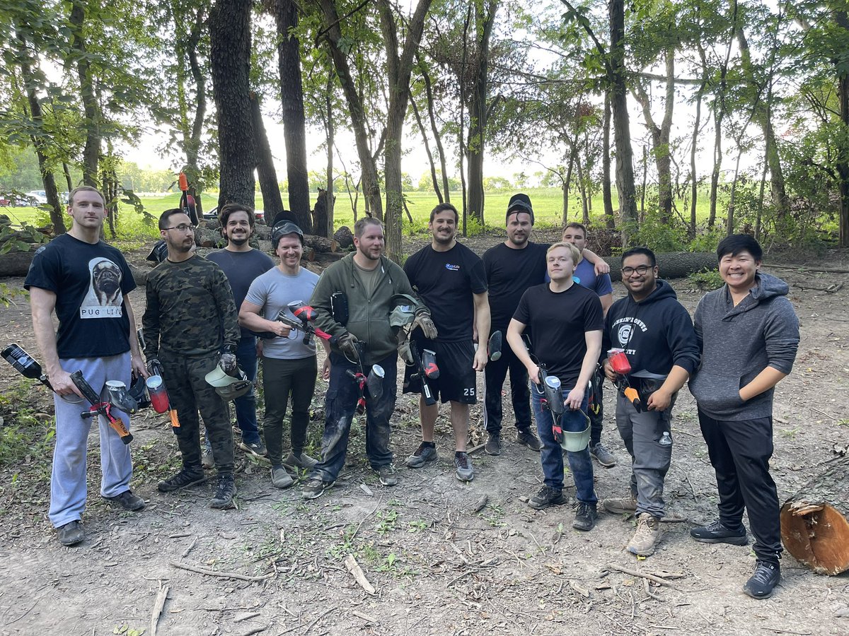 CarleGSRP's tweet photo. Annual paintball event @CarleGSRP with @Carle_org family medicine residency! Great turnout and mingling within GME! Just for the record surgery was undefeated! #residentwellness #gensurgmatch2024 @MIS_Christian @RobertYu_11 https://t.co/8eMdf8NJZz