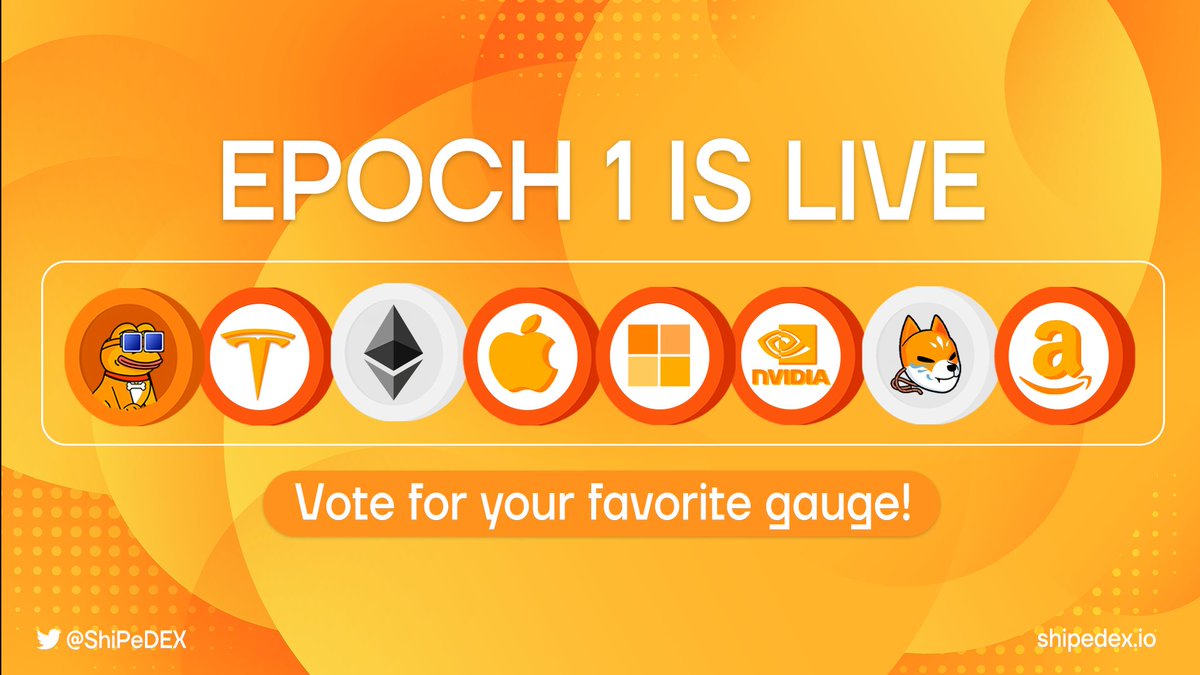 And our 1st epoch is live!🦴

Lock your $SHIP, vote and add bribes! All fees and bribes will be shared to $veSHIP locker and voters!

Start here app.shipedex.io/lock