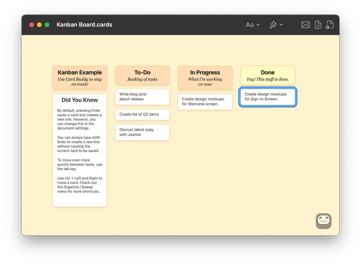 cardbuddyapp's tweet image. Card Buddy is getting prettier. 😍
The next update will have improved colors for more beautiful boards!
#moodboard #WritingCommunity #toolsforthought