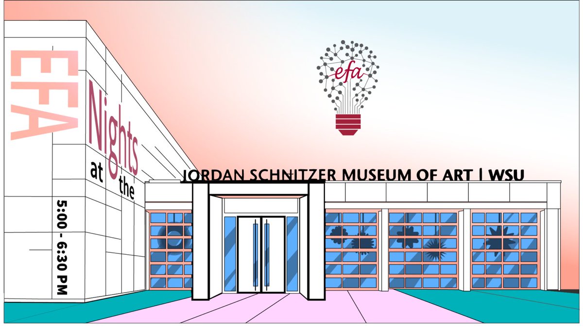 efawsu's tweet photo. You are invited! to attend the EFA Nights at the Museum at the Jordan Schnitzer Museum of Art at WSU Pullman on Sept 6th, 5 – 6:30 PM. For more info and to RSVP click here: https://t.co/dRPl5UDNZP #efa #jsma #efasocial #wsupullman #gocougs https://t.co/7OWlMnmM3q