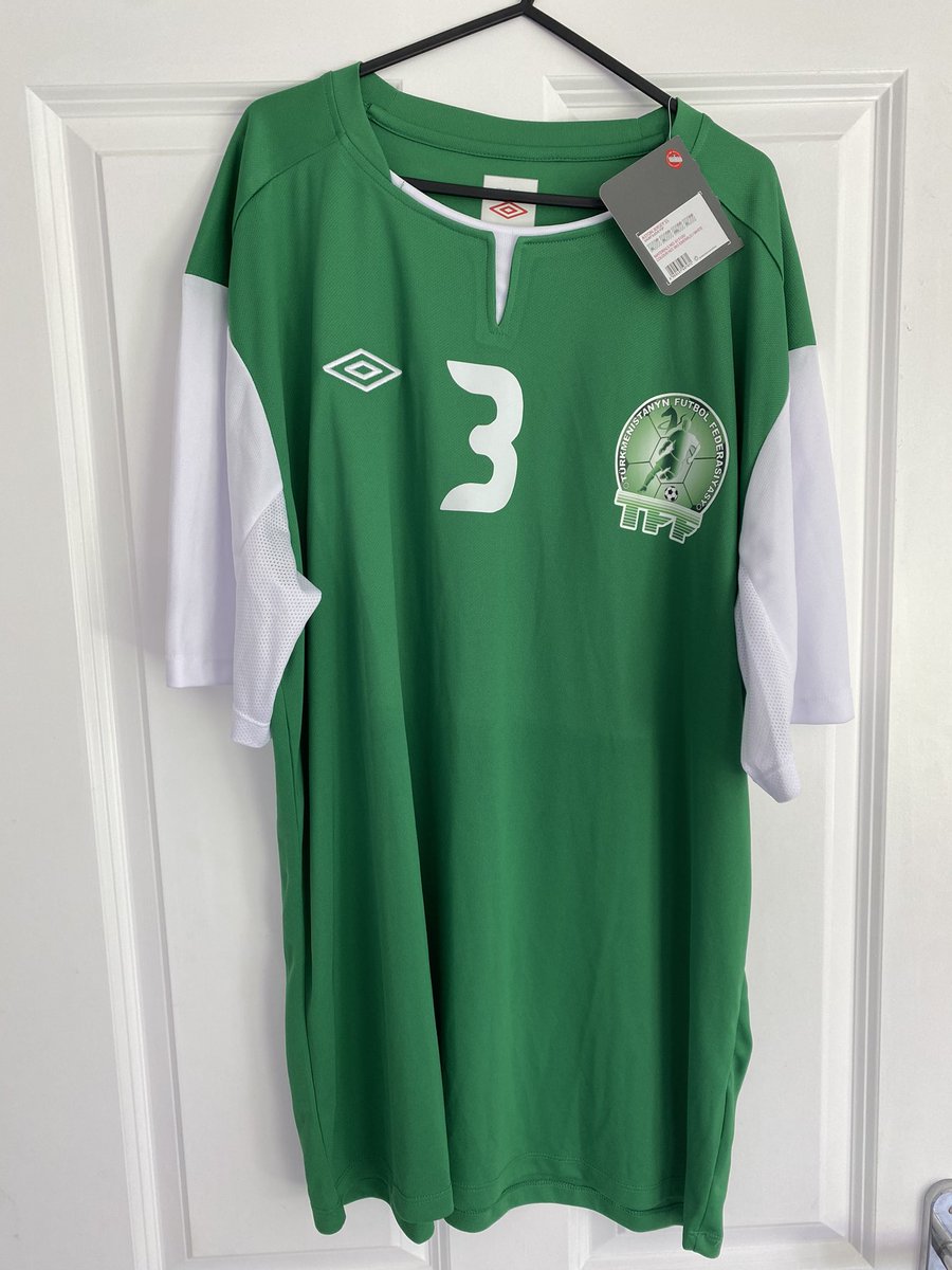 JoshCookShirts's tweet image. Turkmenistan 2014 Home Football shirt - XL

BNWT

£75 + postage

Message if interested

@_FullKitWankers please retweet