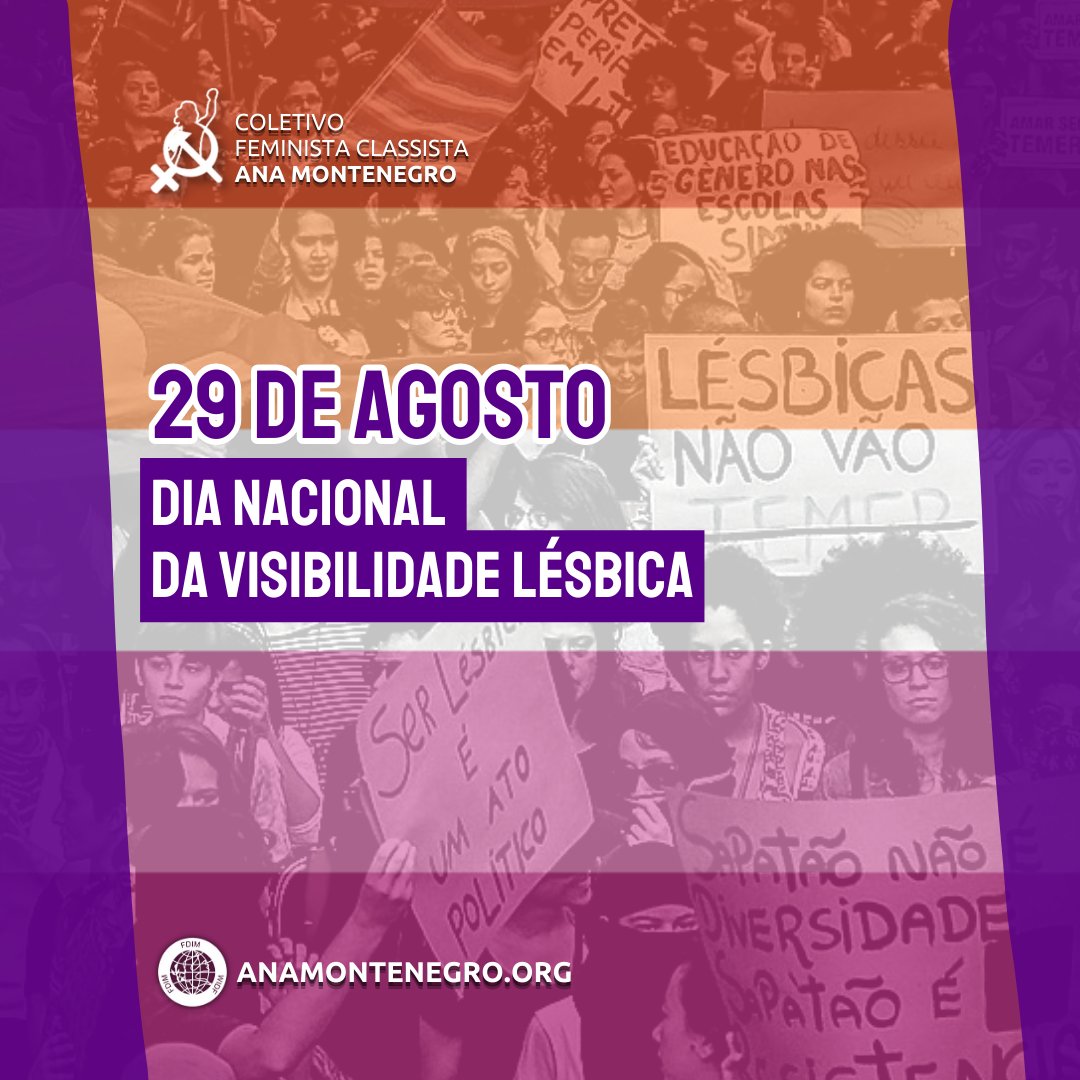 CFCAMBR's tweet photo. Dia Nacional da Visibilidade Lésbica

No dia 29/08 é celebrado o Dia Nacional da Visibilidade Lésbica, criado por ativistas lésbicas brasileiras em homenagem ao 1º Seminário Nacional de Lésbicas – Senale, ocorrido em 29 de agosto de 1996.

+ https://t.co/afN93SyEa5