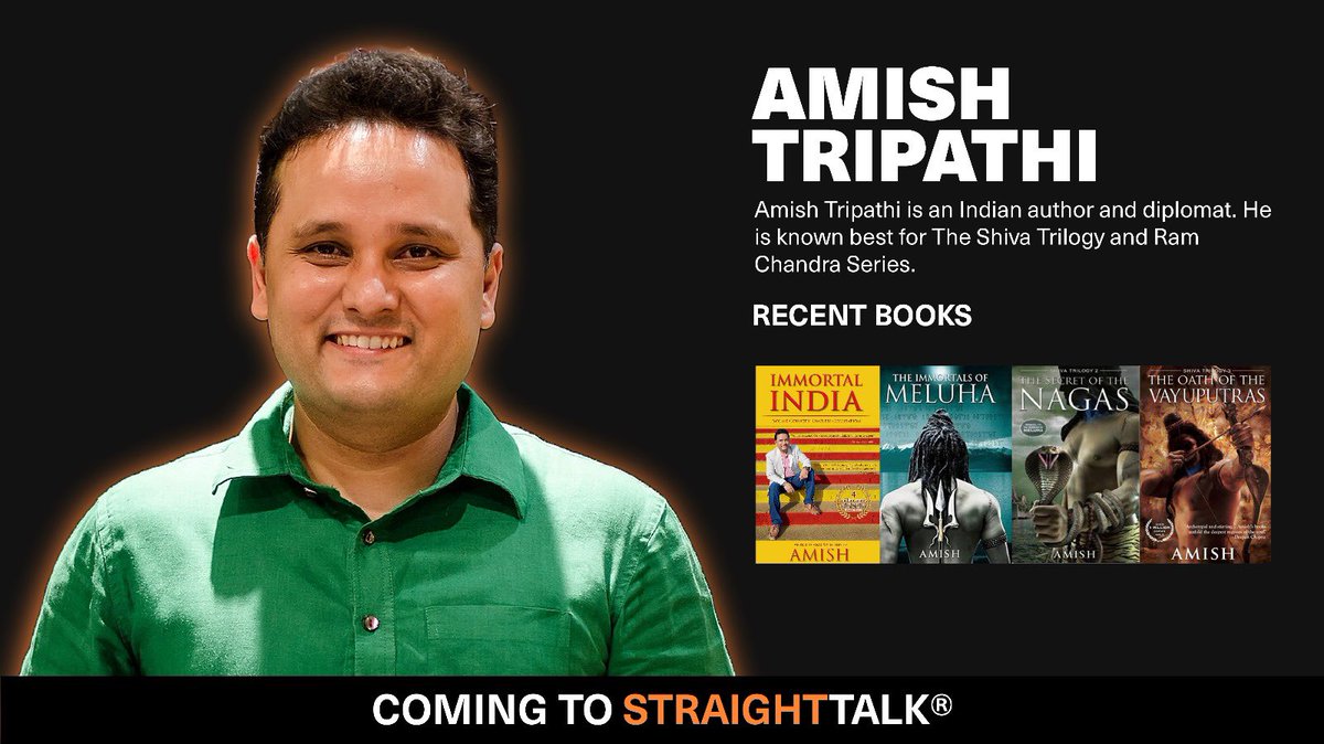 Thrilled to welcome a best-selling author who has sold over 6 millions copies of his world famous #ShivaTrilogy - the wonderful <a href="/authoramish/">Amish Tripathi</a> 

We’ll dig deep into his life as an author, sense of purpose, his biggest learnings, his views on #diversityequityinclusion and more.