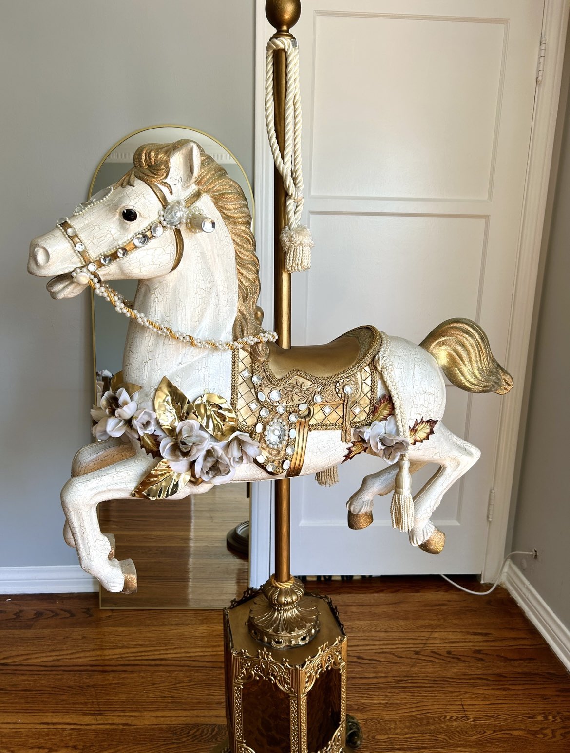 Carousel horse floor lamp deals