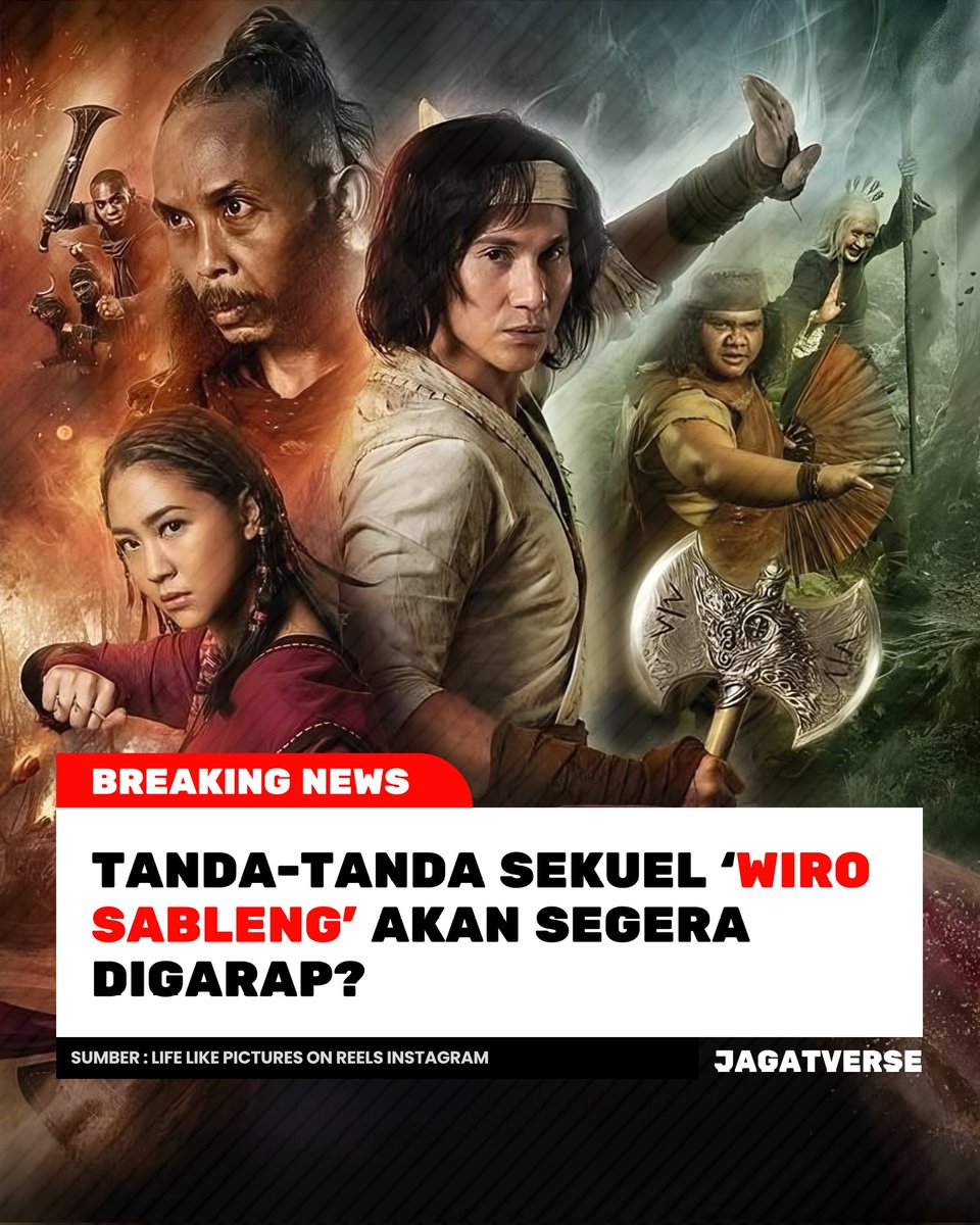 jagatverse's tweet photo. Caption akun Lifelike Pictures mancing banget. Semoga beneran bakal digarap sekuel dari #WiroSableng ini.
Siapa tahu Abimana kembali jadi Pangeran Matahari? ๐
#Adinews https://t.co/qgmDLawbSN
