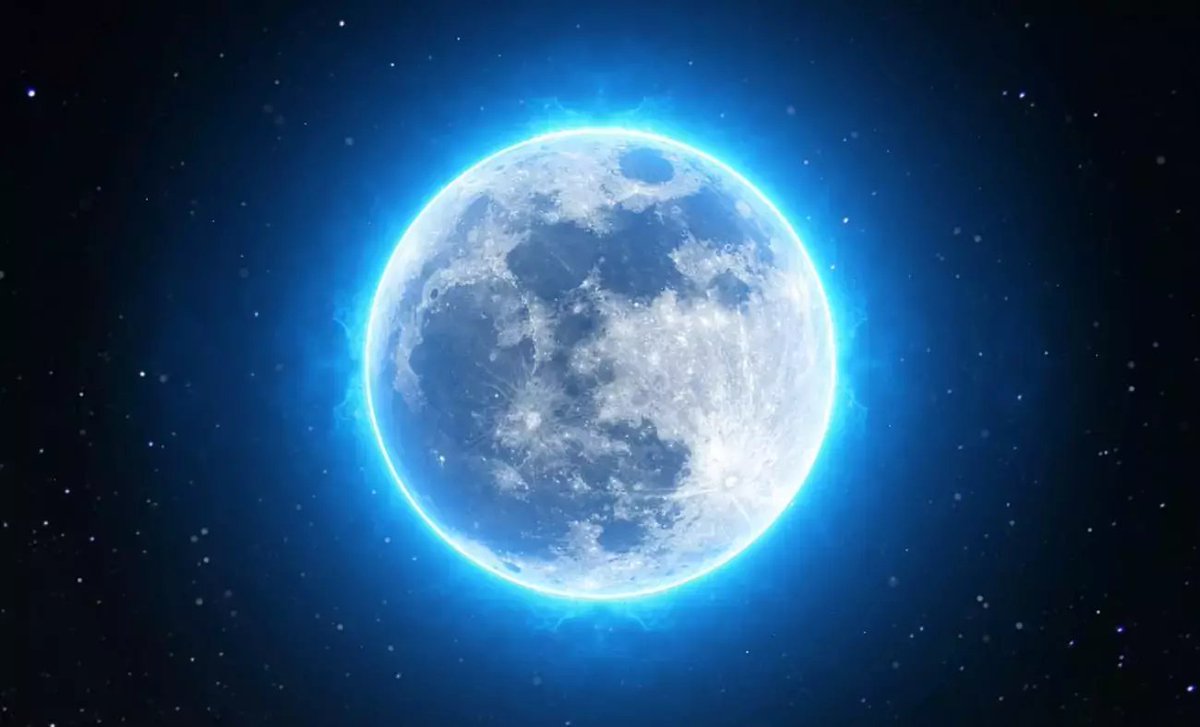 bpthaber's tweet photo. 'Mavi Ay' bu gece 04:36'da zirveye ulaşacak.

Bu saatte gökyüzüne bakanlar, en parlak ve büyük haliyle Mavi Ay'ı gözlemleyebilecek. https://t.co/nkDsuR0H6y