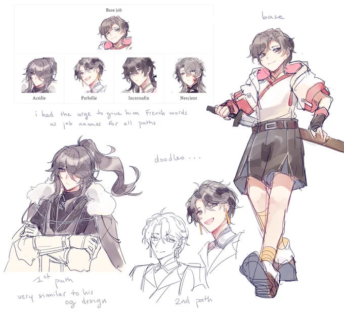 [oc] path concepts heavily inspired by els for my oc (i was hesitant to share these but you know what, i am cringe but i am free) 